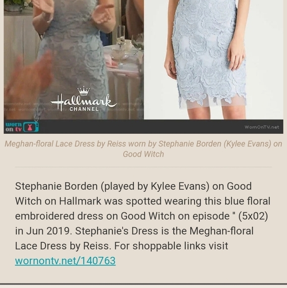 ⭐️40% Off⭐️ Reiss Meghan Floral Lace Dress Seen on Good Witch - Picture 10 of 15